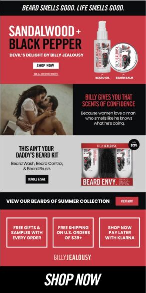 billy jealousy landingpage