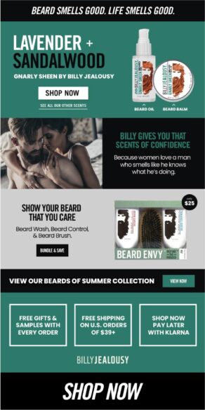 billy jealousy landingpage