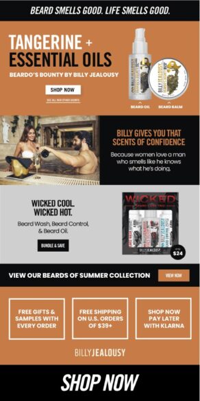 billy jealousy landingpage